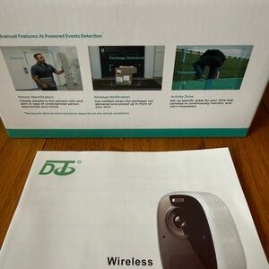 Wireless Security Camera - Black and White